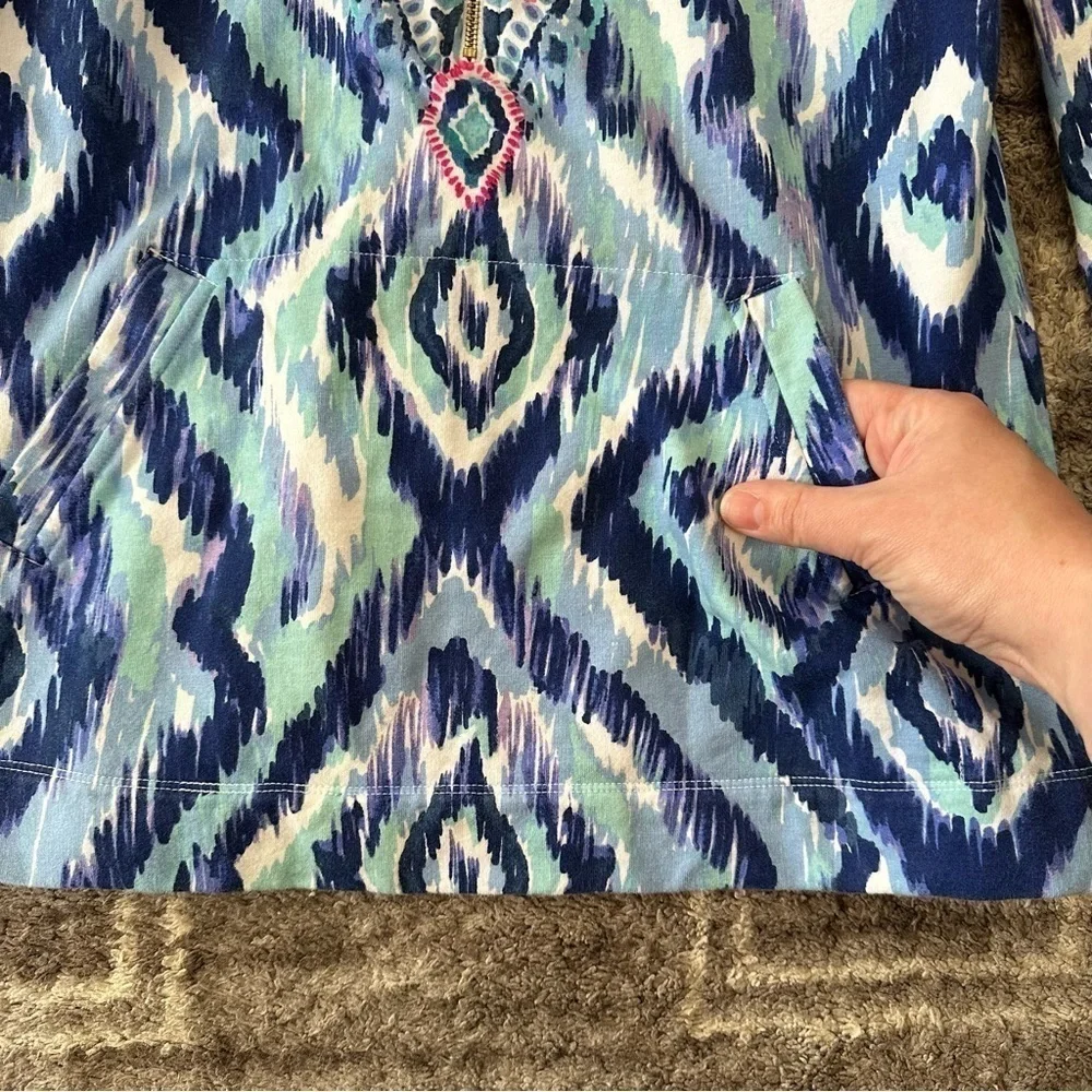 Lilly Pulitzer Skipper Printed Popover Resort Desert Palm UPF 50+ - Picture 8 of 9